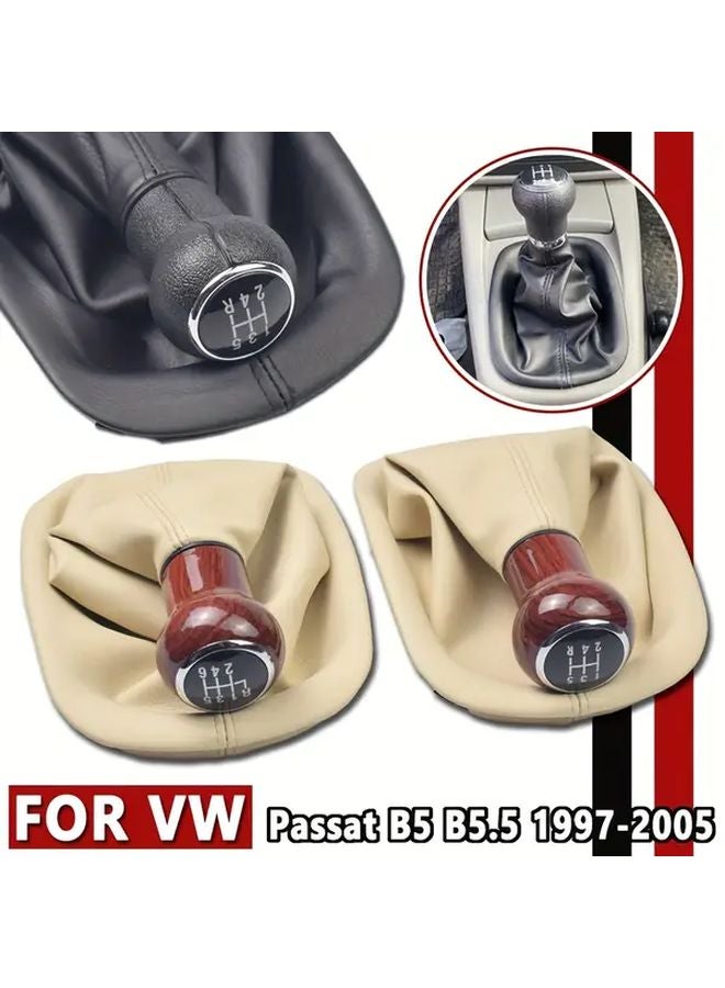 غطاء الغبار لمقبض ناقل الحركة السرعة R6 البيج لفولكس فاجن باسات B5 B5 5 1997 2005 - Image 3